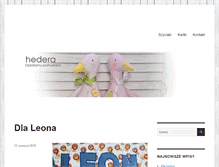 Tablet Screenshot of hedera.com.pl
